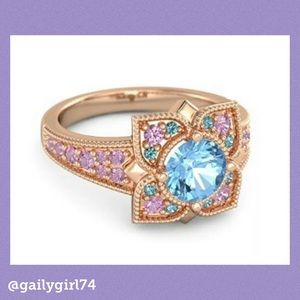 18k & 14k Rose Gold Lucky Clover Ring Size 6